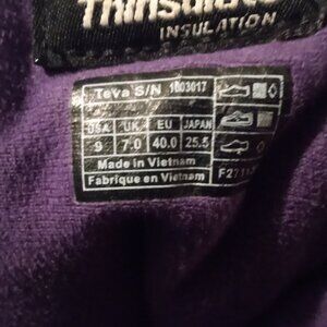 Teva Women's Thinsulate Black and Purple Boots